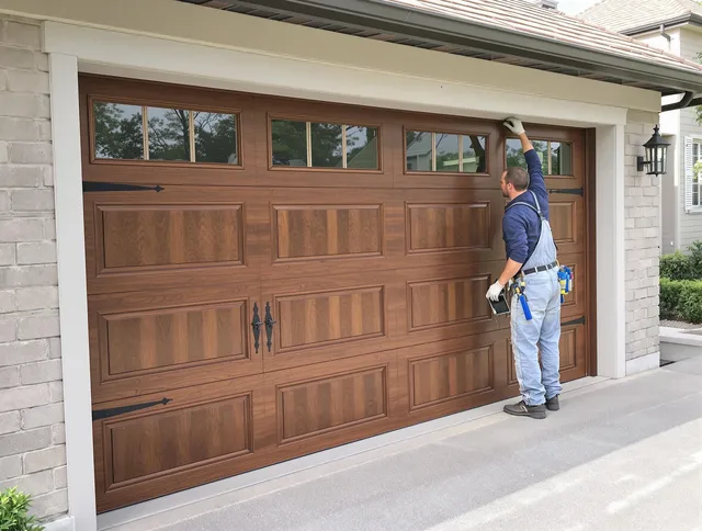 Custom garage door showcase by Vernon Garage Door Repair in Vernon