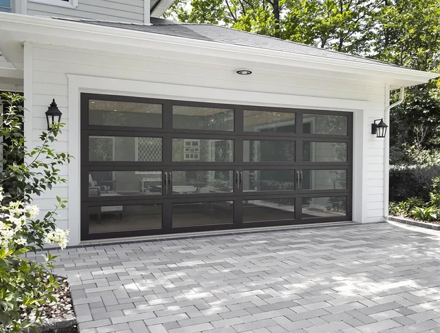 Vernon Garage Door Repair design specialist presenting custom garage door options to Vernon homeowner