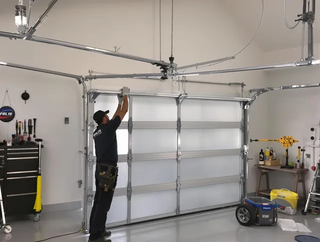 Vernon Garage Door Repair certified team performing precision garage door installation in Vernon