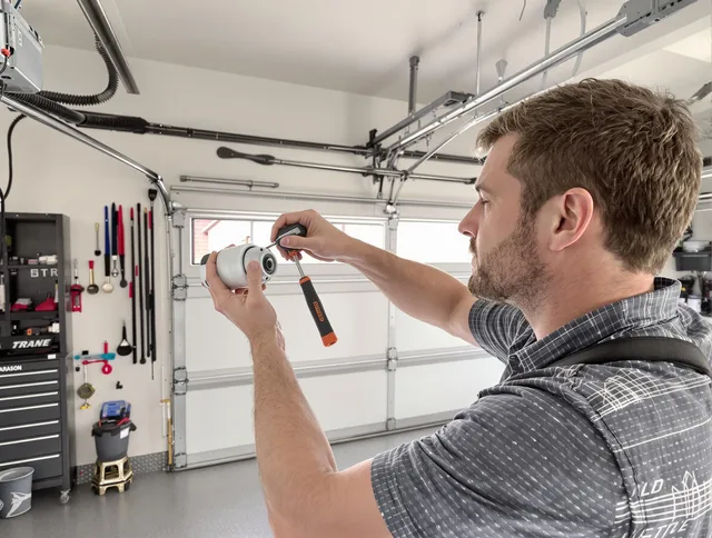 Garage door opener repair service by Vernon Garage Door Repair in Vernon