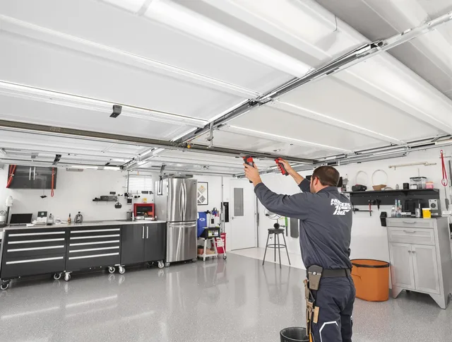 Overhead garage door repair service by Vernon Garage Door Repair in Vernon