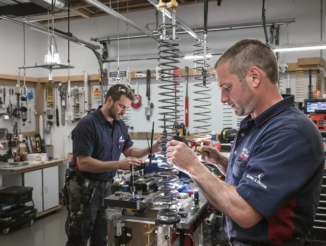 Garage door spring repair service by Vernon Garage Door Repair in Vernon