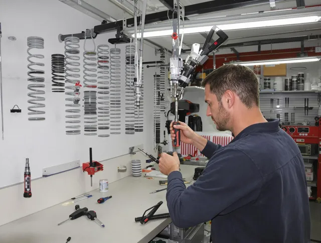 Vernon Garage Door Repair safety certified technician performing precision spring replacement in Vernon